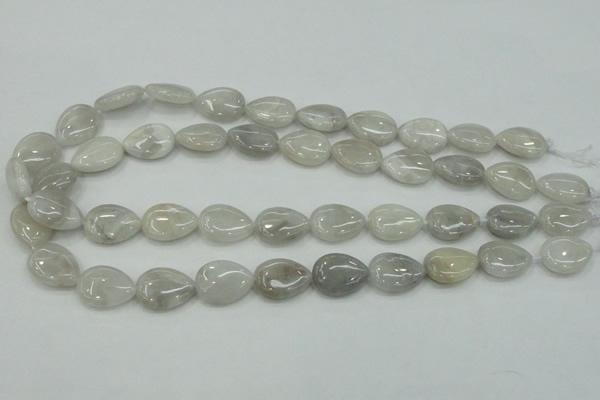 CAB908 15.5 inches 13*18mm flat teardrop natural crazy agate beads