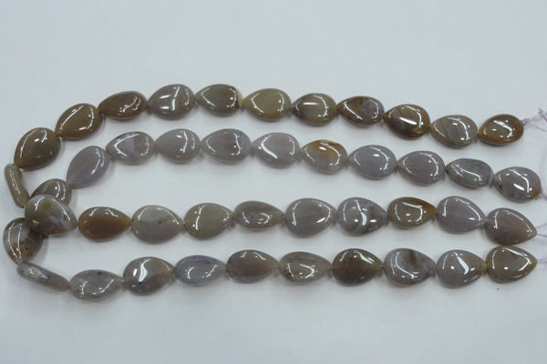 CAB957 15.5 inches 13*18mm flat teardrop ocean agate gemstone beads