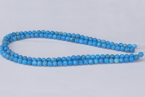 CAB998 15.5 inches 4mm round blue crazy lace agate beads