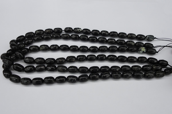 CAE15 15.5 inches 8*12mm egg-shaped astrophyllite beads wholesale