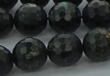 CAE39 15.5 inches 14mm faceted round astrophyllite beads wholesale