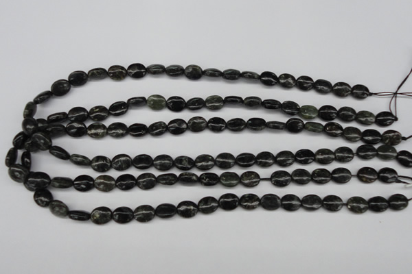 CAE54 15.5 inches 8*10mm oval astrophyllite beads wholesale