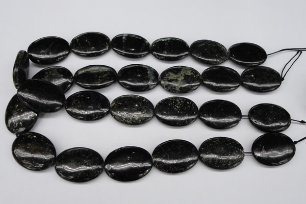 CAE61 15.5 inches 22*30mm oval astrophyllite beads wholesale