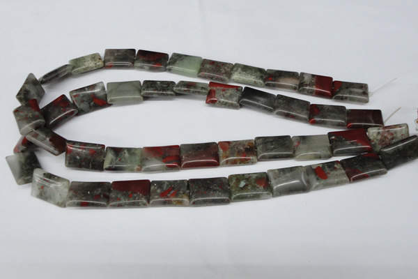 CAF01 15.5 inches 13*18mm rectangle African bloodstone beads