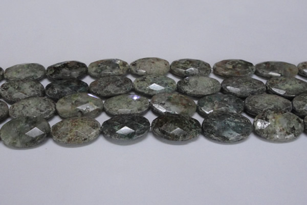 CAF150 15.5 inches 20*30mm faceted oval Africa stone beads