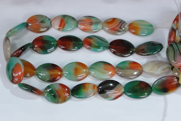 CAG1025 15.5 inches 22*30mm oval rainbow agate beads
