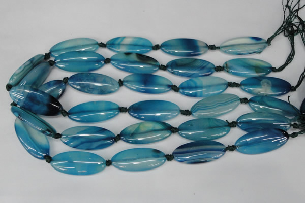 CAG1301 15.5 inches 15*35mm marquise line agate gemstone beads