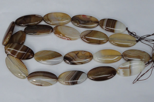 CAG1321 15.5 inches 20*38mm marquise line agate gemstone beads