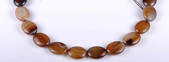 CAG154 15*20mm oval madagascar agate gemstone beads Wholesale