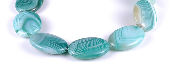 CAG159 Oval 25*35mm madagascar agate gemstone beads Wholesale