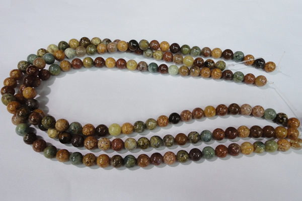 CAG1702 15.5 inches 8mm round rainbow agate beads wholesale