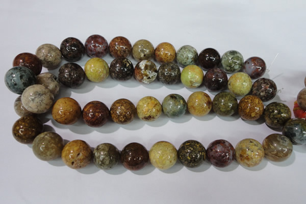 CAG1707 15.5 inches 18mm round rainbow agate beads wholesale