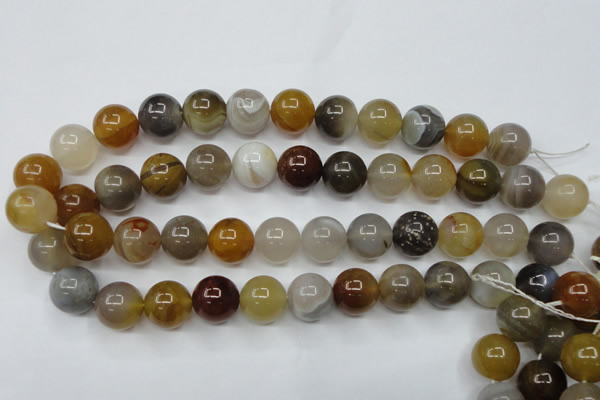 CAG1826 15.5 inches 16mm round Chinese botswana agate beads