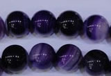 CAG2334 15.5 inches 12mm round violet line agate beads wholesale