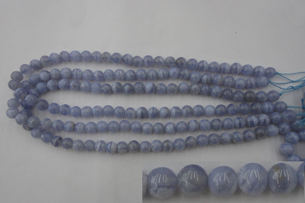 CAG2367 15.5 inches 8mm round blue lace agate beads wholesale
