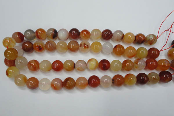 CAG2376 15.5 inches 14mm round red agate beads wholesale