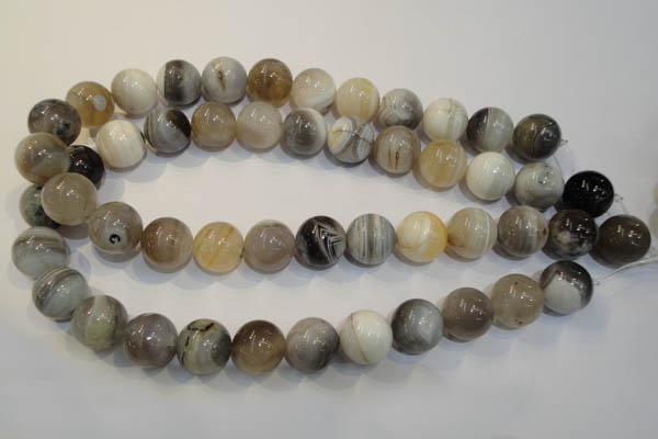 CAG2416 15.5 inches 16mm round Chinese botswana agate beads