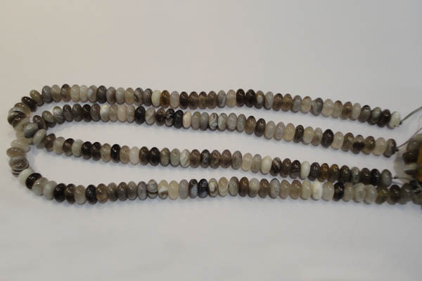 CAG2430 15.5 inches 5*8mm rondelle Chinese botswana agate beads