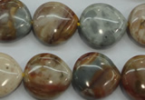 CAG3598 15.5 inches 18*18mm heart Morocco agate beads wholesale