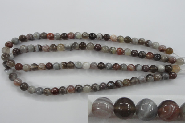 CAG3682 15.5 inches 8mm round botswana agate beads wholesale