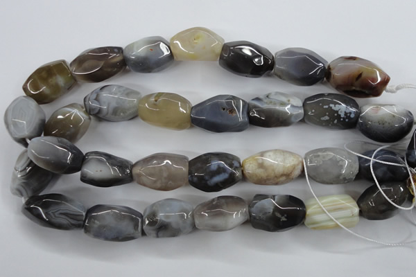CAG3730 15.5 inches 18*25mm faceted nuggets botswana agate beads
