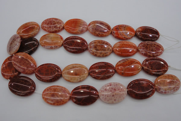 CAG4217 15.5 inches 22*30mm oval natural fire agate beads
