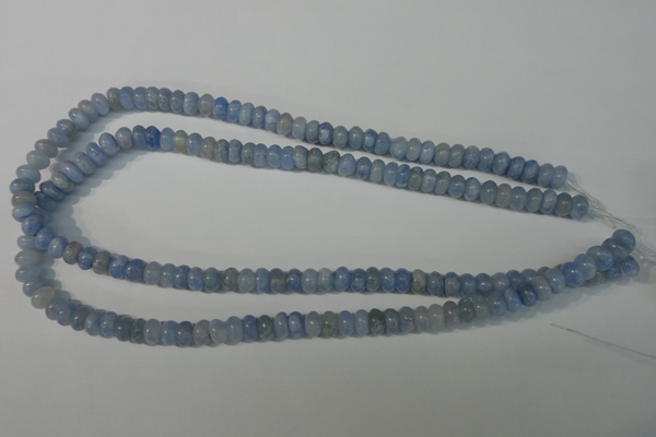 CAG4371 15.5 inches 5*8mm rondelle dyed blue lace agate beads