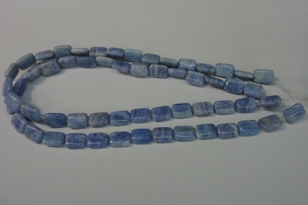 CAG4388 15.5 inches 10*14mm rectangle dyed blue lace agate beads