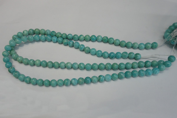 CAG4402 15.5 inches 8mm round dyed blue lace agate beads