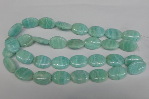 CAG4415 15.5 inches 18*25mm oval dyed blue lace agate beads
