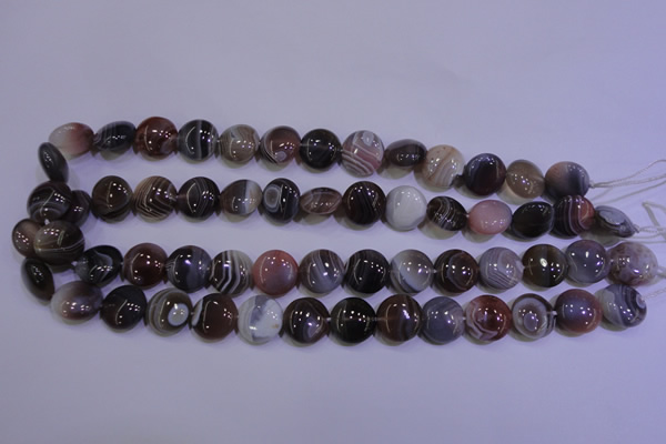 CAG4444 15.5 inches 16mm flat round botswana agate beads wholesale