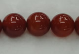 CAG446 15.5 inches 16mm round red agate gemstone beads wholesale