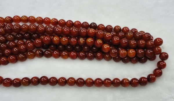 CAG446 15.5 inches 16mm round red agate gemstone beads wholesale