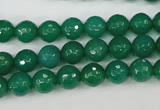 CAG4507 15.5 inches 8mm faceted round agate beads wholesale