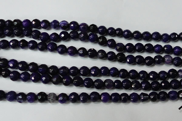 CAG4633 15.5 inches 6mm faceted round fire crackle agate beads