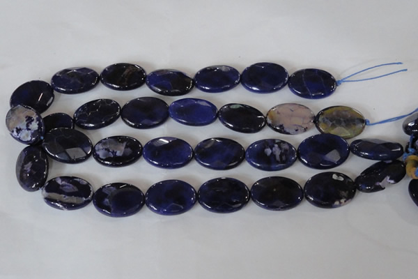 CAG4898 15 inches 18*25mm faceted oval fire crackle agate beads