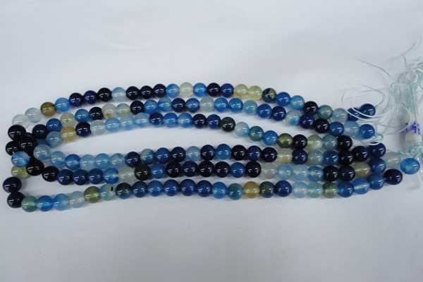 CAG5006 15.5 inches 8mm round agate gemstone beads wholesale