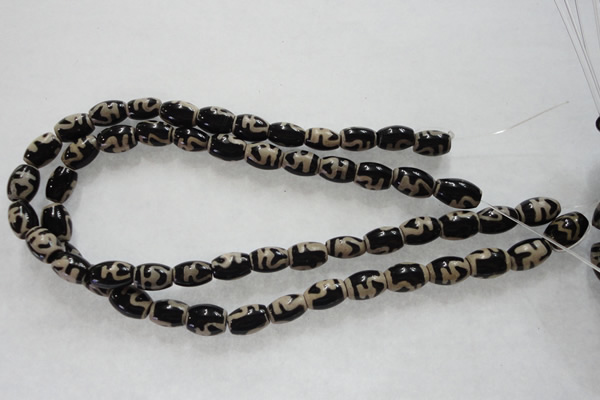 CAG5083 15.5 inches 8*12mm drum tibetan agate beads wholesale