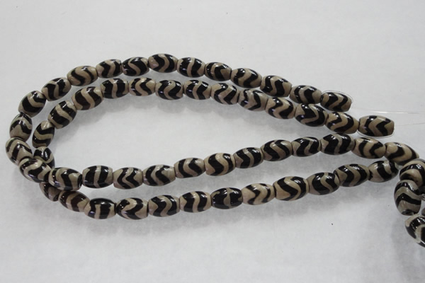 CAG5085 15.5 inches 8*12mm drum tibetan agate beads wholesale