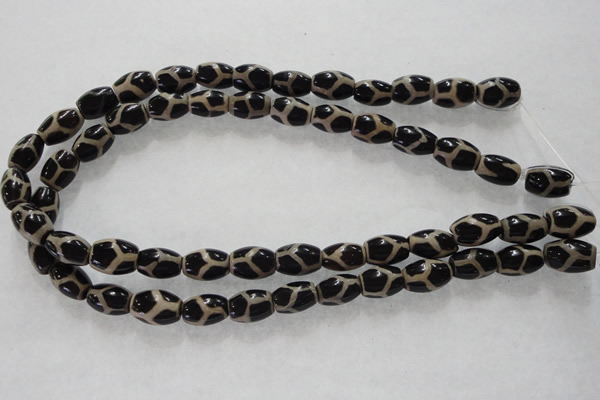 CAG5087 15.5 inches 8*12mm drum tibetan agate beads wholesale