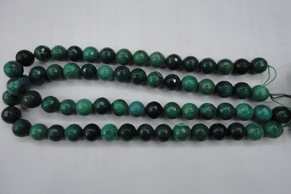 CAG5129 15.5 inches 12mm faceted round agate beads wholesale