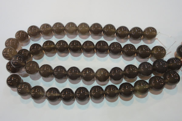 CAG5245 15.5 inches 16mm round Brazilian grey agate beads wholesale