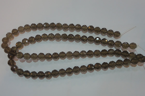 CAG5248 15.5 inches 10mm faceted round Brazilian grey agate beads