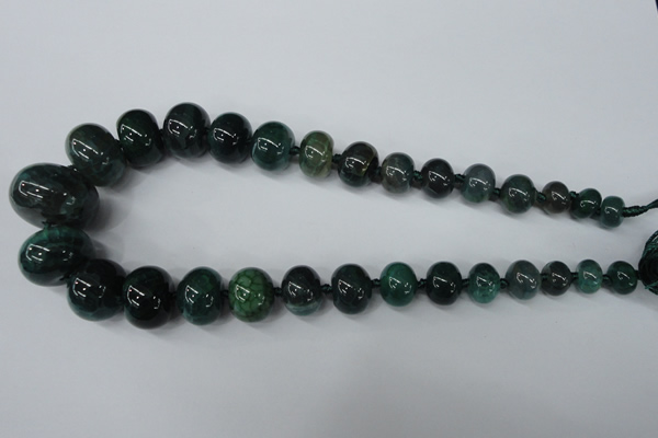 CAG5427 8*12mm – 20*30mm rondelle dragon veins agate beads