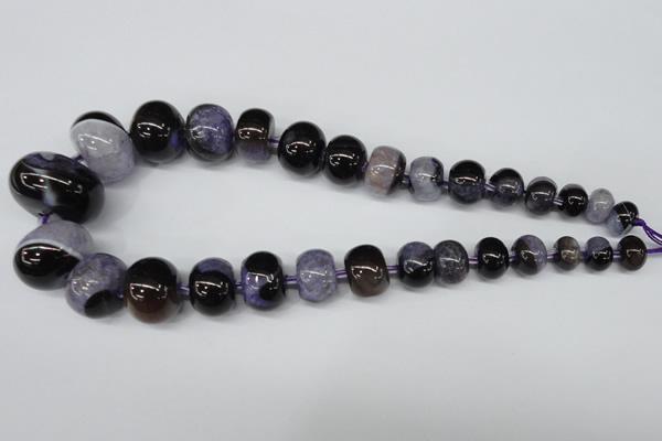 CAG5437 7*11mm – 20*30mm rondelle agate druzy geode agate beads