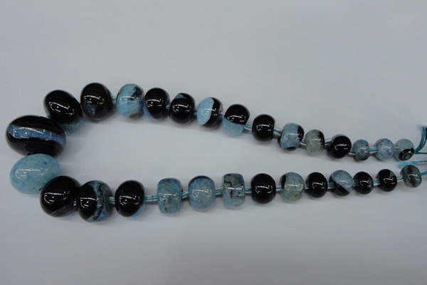 CAG5441 7*11mm – 20*30mm rondelle agate druzy geode agate beads