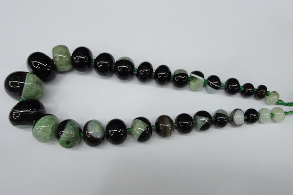 CAG5442 7*11mm – 20*30mm rondelle agate druzy geode agate beads