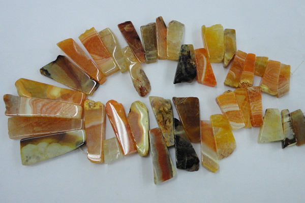 CAG5452 15.5 inches 16*20mm - 17*70mm freeform agate gemstone beads