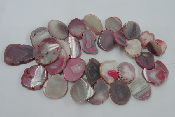 CAG5470 15.5 inches 22*25mm - 35*40mm freeform agate gemstone beads