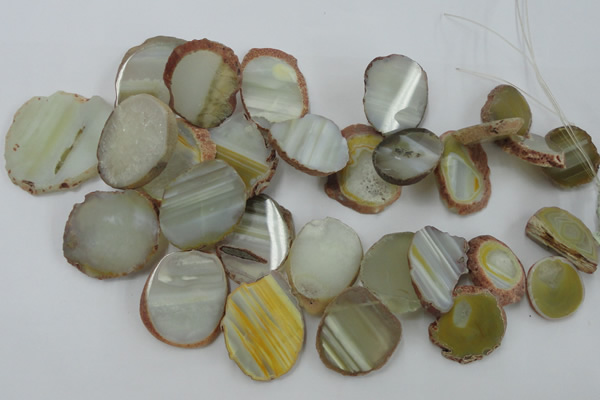 CAG5474 15.5 inches 16*22mm - 25*38mm freeform agate gemstone beads